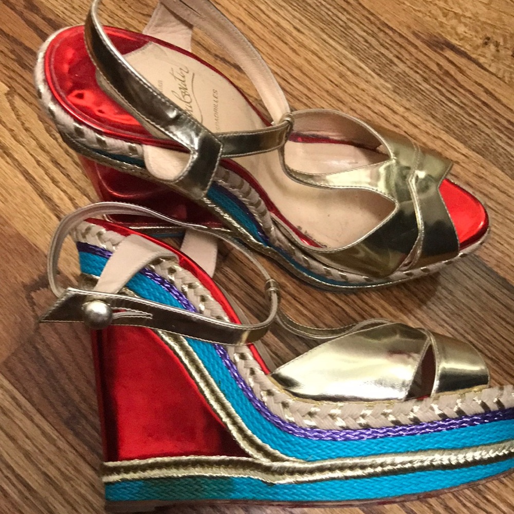 💯 authentic Christian Louboutin Espadrilles